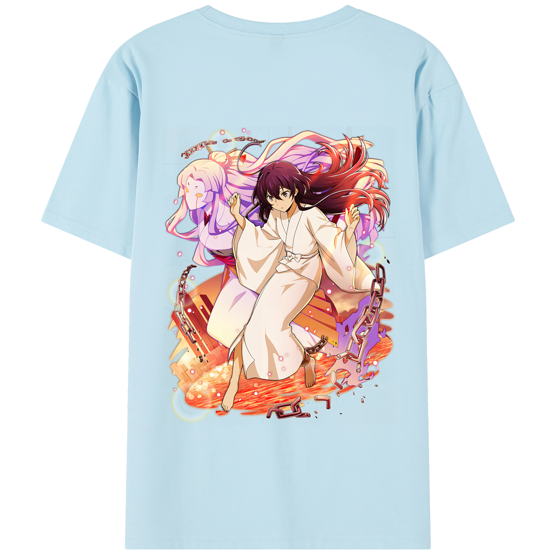 （画像用） 文豪ストレイドッグス Bungo Stray Dogs 綿100％半袖Tシャツ（背面プリント）